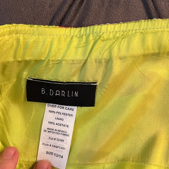 Incredible Chartreuse Floral Gown Prom Event Dress - Picture 5 of 12